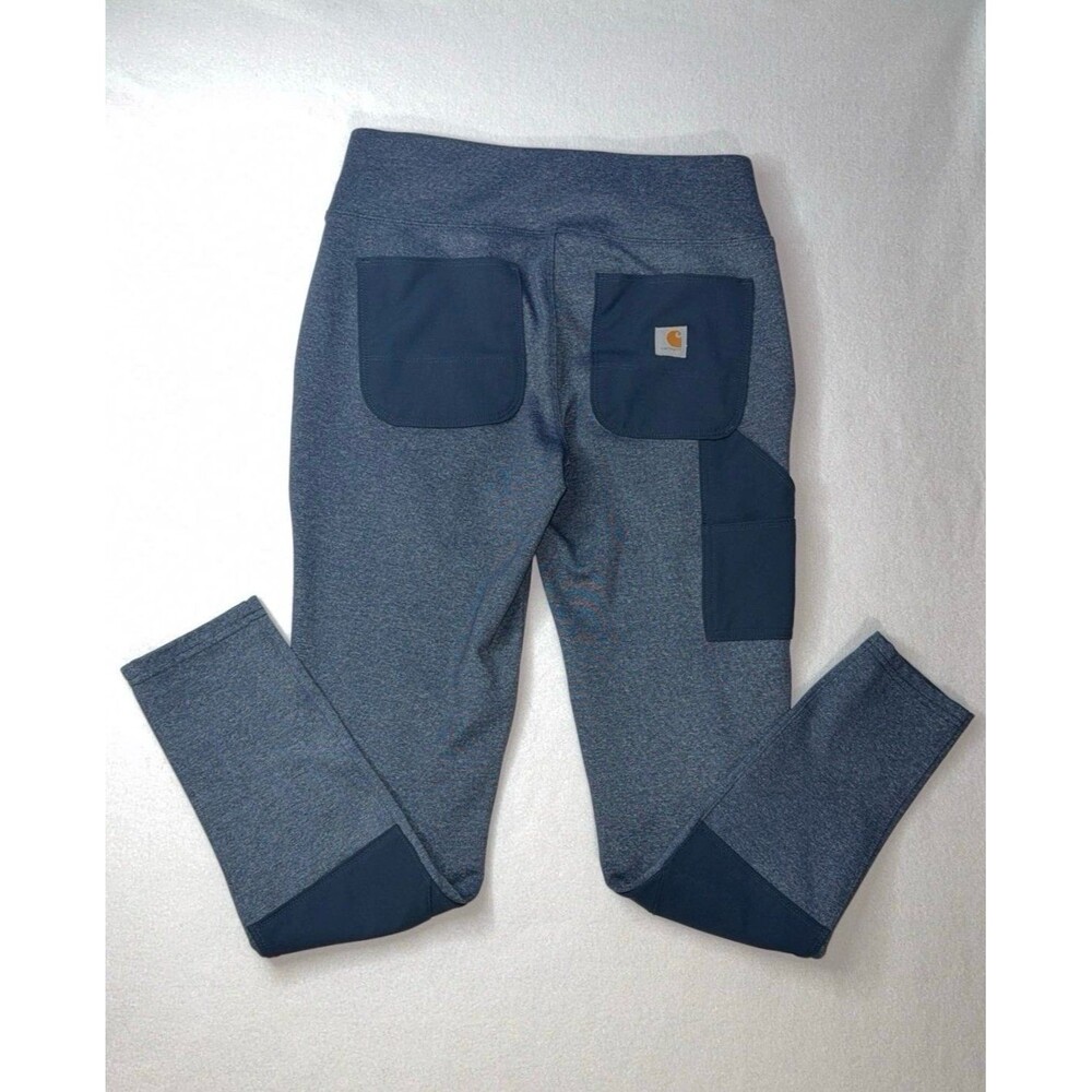 Carhartt Force Fitted Utility Leggings Carbon Heather Navy small 4/6 regular